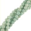 10mm Faceted Round Amazonite Beads (16
