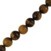 10mm Faceted Round, Tiger Eye (16