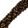 10mm Faceted Round, Tiger Eye (16
