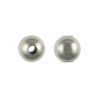 3mm Smooth Round Metal Beads, Imitation Rhodium (500 pieces) 
