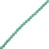 4mm Smooth Round, Stabilized Turquoise Beads (16