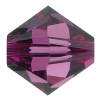 Preciosa Czech Crystal, Faceted Bicone Bead, Amethyst (Choose Size) 