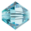 Preciosa Czech Crystal, Faceted Bicone Bead, Aquamarine (Choose Size) 