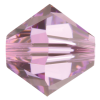 Preciosa Czech Crystal, Faceted Bicone Bead, Light Amethyst (Choose Size) 