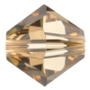 Preciosa Czech Crystal, Faceted Bicone Bead, Light Colorado Topaz (Choose Size) 