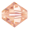 Preciosa Czech Crystal, Faceted Bicone Bead, Light Peach (Choose Size) 