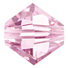 Preciosa Czech Crystal, Faceted Bicone Bead, Rosaline (Choose Size) 