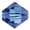Preciosa Czech Crystal, Faceted Bicone Bead, Sapphire (Choose Size) 