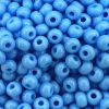 Czech Seed Beads Size 6/0 - Opaque Baby Blue Turquoise (Approx. 1/2 LB , 250 Grams) 