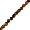8mm Faceted Round, Tiger Eye (16
