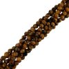 8mm Faceted Round, Tiger Eye (16