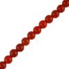 6mm Smooth Round, Red Carnelian Stone Beads (16