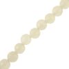 8mm Faceted Round, White Jade (16