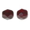 Fire-Polish Glass, Round Faceted Bead-Choose Size (Garnet) 