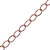 7mm x 5mm Cable Chain, Brass Metal, Copper Oxide (Per Yard) 
