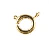 Spring Ring Clasp, 9MM Gold-Plated (36 Pieces) 