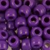 Pony Beads, 9x6mm, Opaque Dark Purple (650 Pieces) 