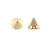 Flatback & Sew-On Spikes 8MM (Gold) (100 Pieces) 