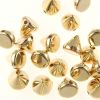 Flatback & Sew-On Spikes 8MM-BULK PACK! (Gold) (500 Pieces) 
