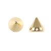 Flatback & Sew-On Spikes 8MM-BULK PACK! (Gold) (500 Pieces) 