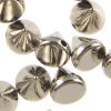 BULK PACK! Flatback & Sew-On Spikes 10MM (Silver) (500 Pieces) 
