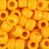 Pony Beads, 9x6mm, Opaque Goldenrod (650 Pieces) 