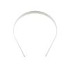 White Plastic Headband Base (12mm) (12 Pieces) 