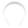 White/Beige Plastic Headband Base (35mm) (12 Pieces) 