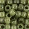 Pony Beads, 9x6mm, Opaque Jade (650 Pieces) 