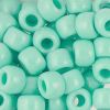 Pony Beads, 9x6mm, Opaque Light Turquoise (650 Pieces) 