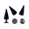 Metal Cone Spike 15mm-BULK PACK! (Black) (50 Pieces) 