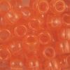 Pony Beads, 9x6mm, Transparent Orange (650 Pieces) 