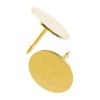 Tack (Lapel) Pin Back with 9MM Pad, Gold (36 Pieces) 