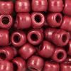 Pony Beads, 9x6mm, Opaque Pearl Red (650 Pieces) 