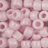 Pony Beads, 9x6mm, Opaque Pearl Pink (650 Pieces) 