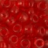 Pony Beads, 9x6mm, Transparent Red (650 Pieces) 