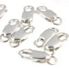 12mm Lobster Claw Clasp with Ring, Sterling Silver (10 Pieces) 