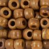 Pony Beads, 9x6mm, Opaque Tiger Eye (650 Pieces) 