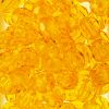 Tr. Dark Yellow - Faceted Transparent Plastic Beads (Choose Size) (Pack) 