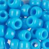 Pony Beads, 9x6mm, Opaque Turquoise (650 Pieces) 