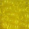 Pony Beads, 9x6mm, Transparent Yellow (650 Pieces) 