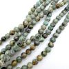 6mm Smooth Round African Turquoise Bead (16