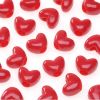 Red Opaque - Heart Pony Beads (200 Pieces) 