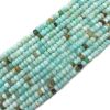 4mm Faceted Rondelle, Blue Opal Amazonite (16