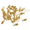 Leaf Pendant Bail, 18x6mm, Gold (36 Pieces) 