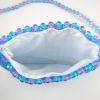 Small Blue & Purple Faceted Bead Purse 