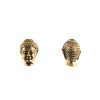 Buddha Head Beads - Antique Gold Plate - 9.5 x 13mm, 2.5mm Hole  (3 Pieces) 