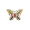 Vintage Colored Butterfly Stampings Gold Plated Charms - 31mm x 22mm (36PCS) 