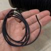 2MM Wax Cotton Cord & Stringing Material, Black (75 Yards) 