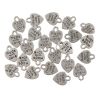 Made with Love Metal Charms (Silver) (35 PCS) 